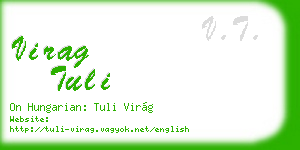 virag tuli business card